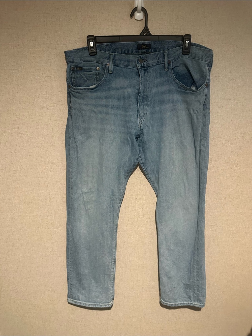 Ralph Lauren Men’s 38x30 Light Blue Slim Straight Jeans